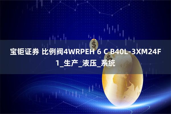 宝钜证券 比例阀4WRPEH 6 C B40L-3XM24F1_生产_液压_系统