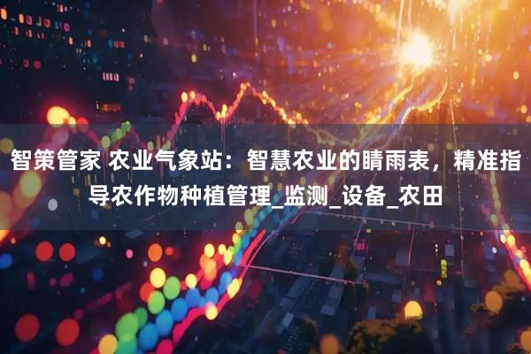 智策管家 农业气象站：智慧农业的睛雨表，精准指导农作物种植管理_监测_设备_农田
